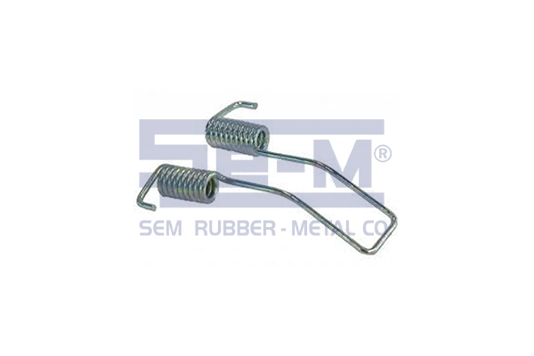 Spring, brake shoes